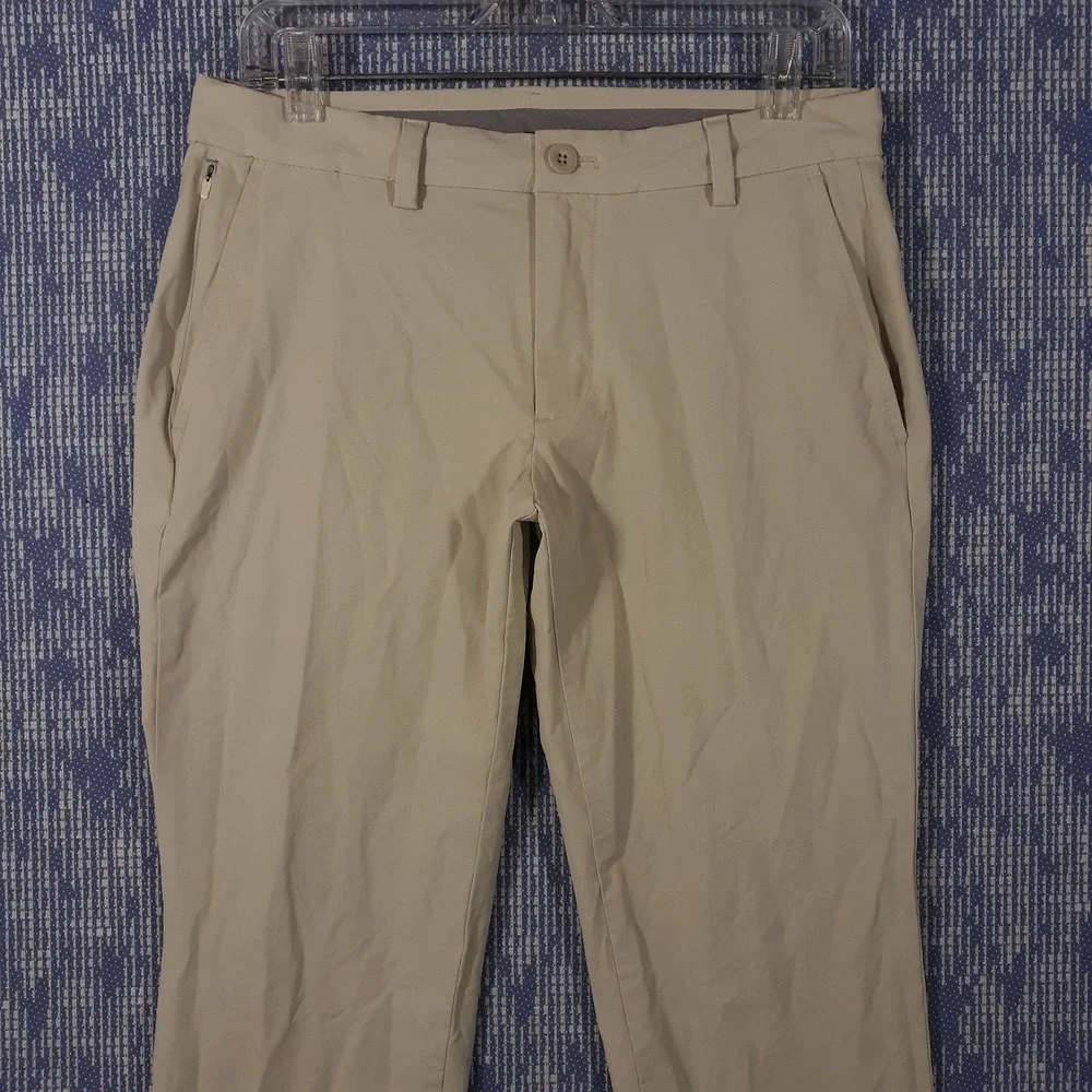 Vineyard Vines OTG On-The-Go Pants Mens 30 x 32 Flat Front Performance Beige